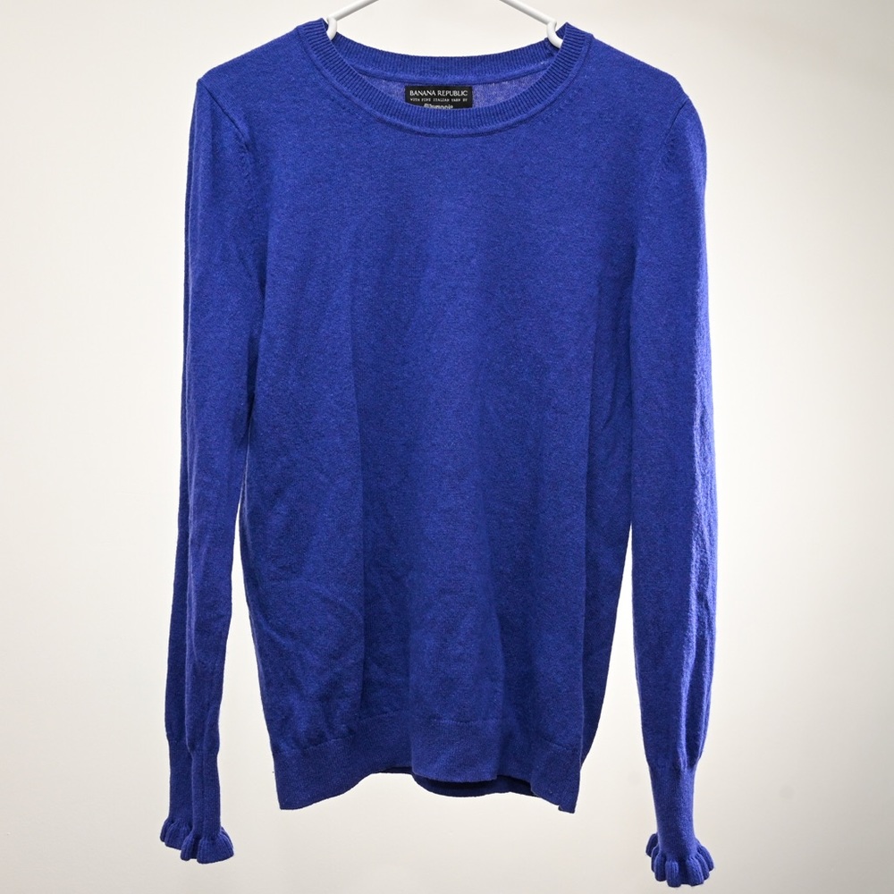 Banana Republic Wool Cobalt Sweater